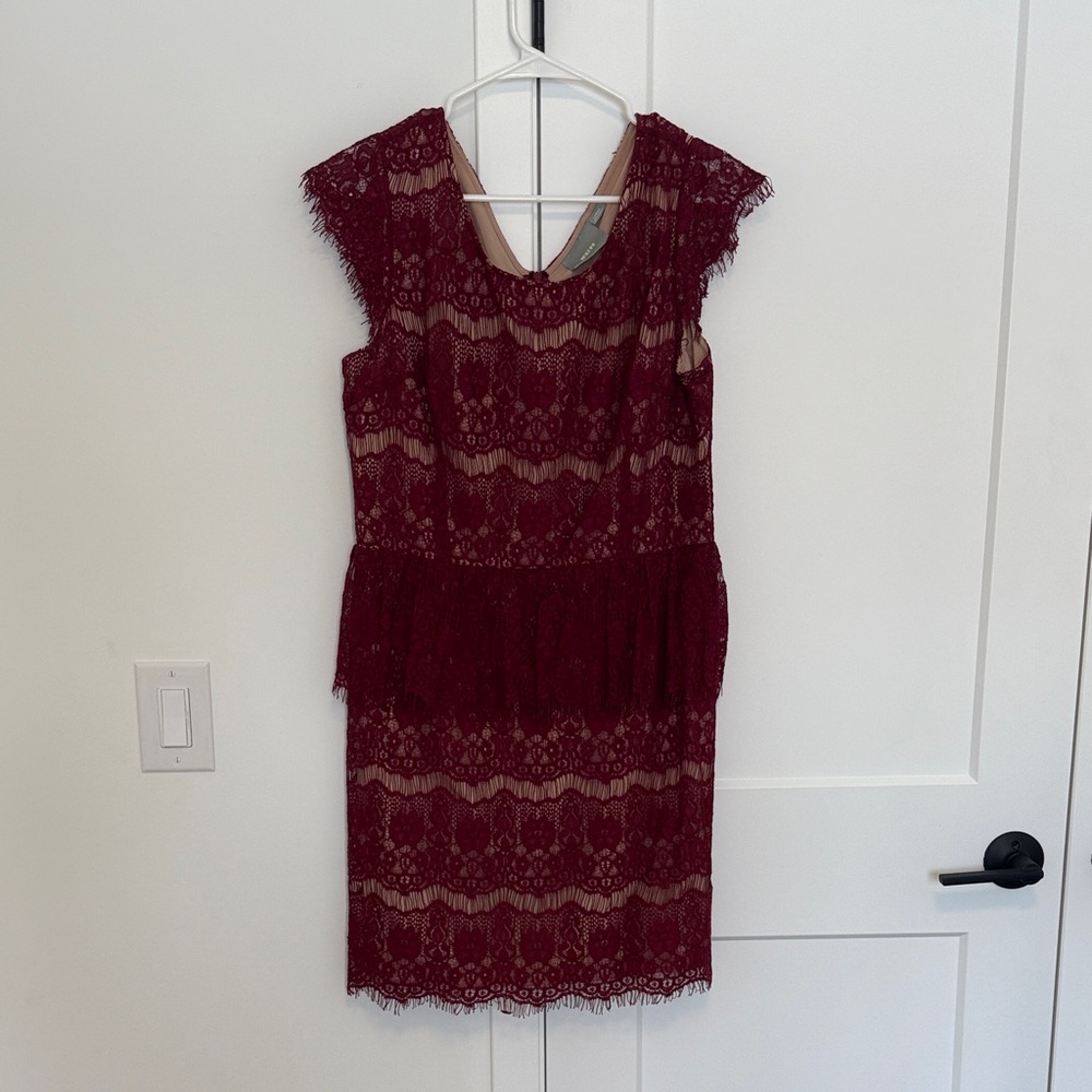 Maeve Wine Lace Dress